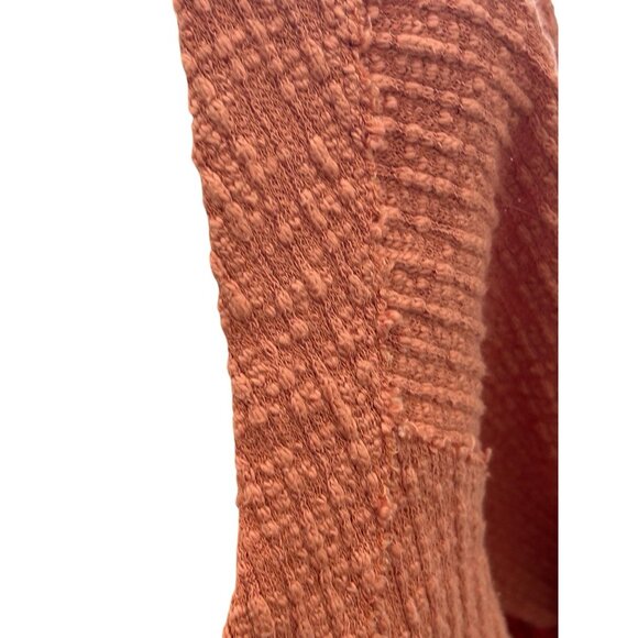 Cardigan Sweater XL Distressed Raw Edge LS Cotton Two by Vince Camuto Salmon - Picture 5 of 10